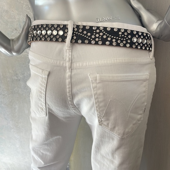 BHW Black Leather with Rhinestones, Chrystals and Studs - Picture 7 of 12